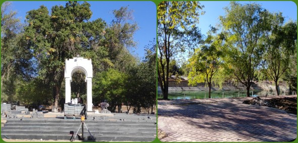 VIDEO // Renovarea parcului din Taraclia, pe ultima sută de metri. Proiect de anvergură, implementat la inițiativa liderului Partidului „ȘOR”